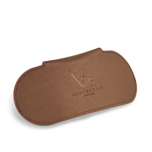 Vanderbilt New York | Brown | Sunglass Clip Case | Sleek & Stylish | Men & Women